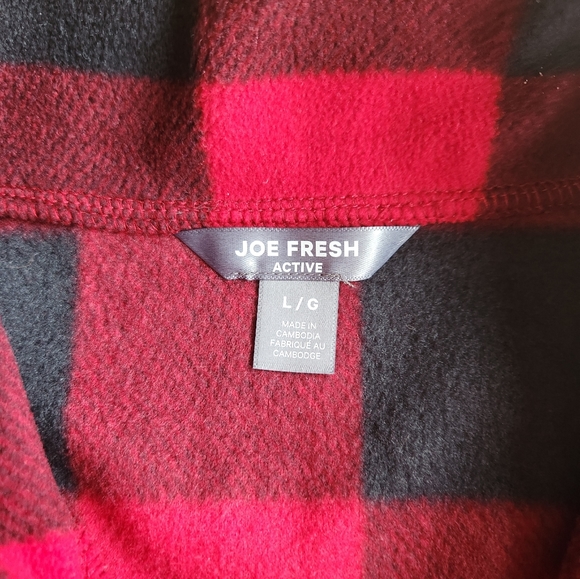 JOE FRESH | NWOT Buffalo Plaid fleece - Picture 2 of 4